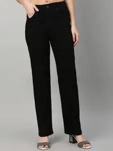 TARAMA Women Straight Fit High-Rise Stretchable Jeans