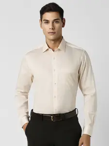 Van Heusen Men Spread Collar Textured Printed Cotton Party Shirt