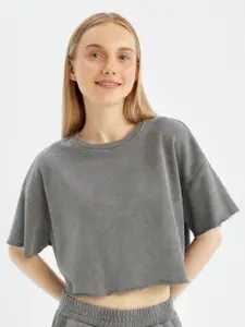 DeFacto Women Extended Sleeves Cut Outs T-shirt