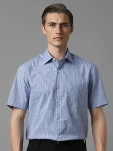 Louis Philippe Men Opaque Checked Formal Shirt