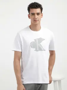 Calvin Klein Jeans Men Graphic Printed Round Neck Cotton T-shirt