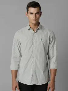 Louis Philippe Sport Men Slim Fit Micro Checks Opaque Checked Casual Shirt