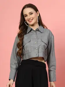 plusS Women Opaque Casual Shirt