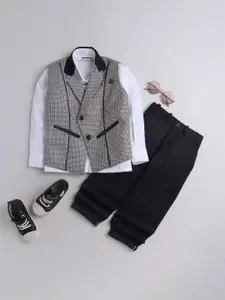 BAESD Boys Shawl Neck Shirt With Trousers