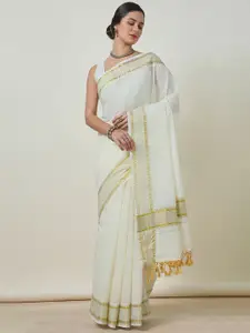 Soch Zari  Kasavu Saree