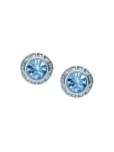 Ted Baker Soletia Solitaire Sparkle Silver-Plated Crystal Studs Earri gs