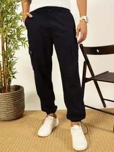 Thomas Scott Men Smart Parachute Pure Cotton Cargo Trouser