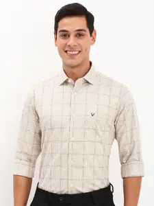 Allen Solly Men Slim Fit Windowpane Checks Opaque Checked Formal Shirt