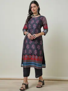 Soch Floral Printed Straight Kurta