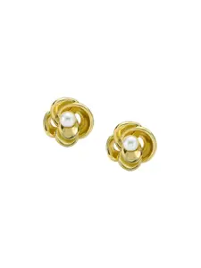 Ted Baker Flo Gold-Plated Floral Pearls Studs