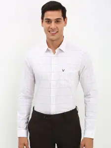 Allen Solly Men Slim Fit Opaque Checked Formal Shirt