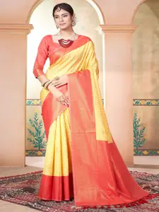 Anouk Floral Zari  Kanjeevaram Saree
