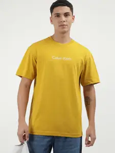 Calvin Klein Jeans Men Solid Round Neck Cotton T-shirt