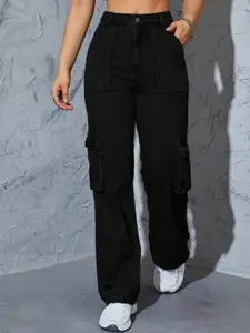 Next One Women Smart Wide Leg High-Rise Stretchable Jeans