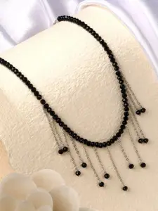 Cierra Delightful Rhodium-Plated Crystal Beaded Necklace