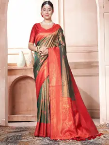 Anouk  Woven Design Zari Kanjeevaram Saree