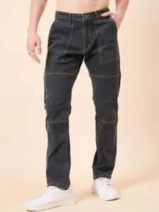 STUDIO NEXX Men Relaxed Fit Mid-Rise Heavy Fade Stretchable Jeans