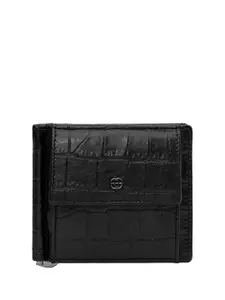 Eske Men Textured Leather Money Clip