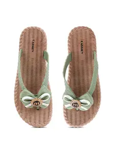 CASSIEY Women Rubber Thong Flip-Flops