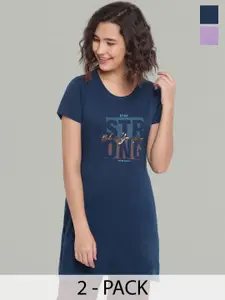 Duchess Pack Of 2 Printed Lounge T-Shirts