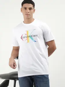 Calvin Klein Jeans Men Solid Round Neck Cotton T-shirt