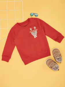 Pantaloons Baby Girls Printed Sweatshirt