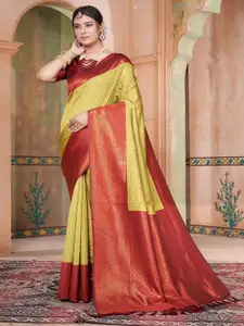 Anouk Floral Zari Kanjeevaram Saree