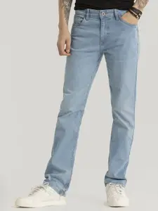 Snitch Men Narrow Skinny Fit Light Fade Stretchable Jeans