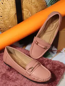 Denill Women Solid Lightweight Round Toe Loafers