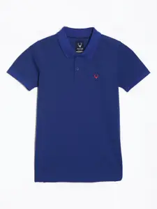 Allen Solly Junior Boys Solid Polo Collar Cotton T-Shirt
