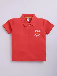 Nottie Planet Boys Graphic Printed Polo Collar Cotton T-Shirt