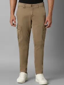 Louis Philippe Jeans Men Slim Fit Mid-Rise Cargos Trousers