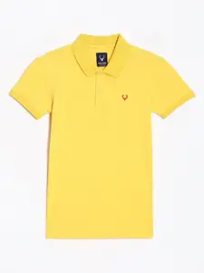Allen Solly Junior Boys Solid Polo Collar Cotton T-Shirt