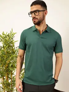 Thomas Scott Men Anti Odour Solid Polo Collar T-shirt