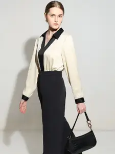 Vero Moda Women Solid Shirt Collar Top