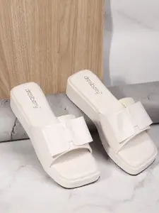 DressBerry Women Open Toe Wedge Heels Sandals with Bows