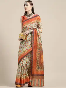 Saree mall Floral Printed Pochampally Sarees
