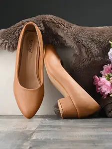 KARADDI Beige Confortable & Lightweight Heels
