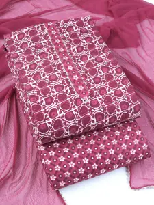 Sun Fashion And Lifestyle Printed Unstitched Dress Material