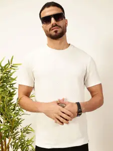 Thomas Scott Men Anti Odour Solid Round Neck T-shirt