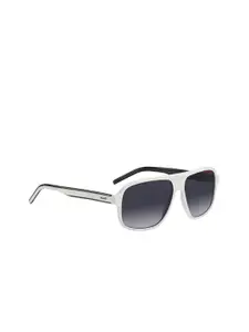 HUGO Men Rectangle Polarised  Sunglasses 207072HYM609O-Grey