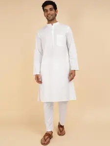 Fabindia Straight Pure Cotton Kurta with Pyjamas