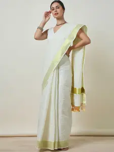 Soch Checked Zari Kasavu Saree