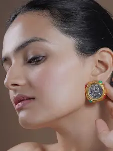 SWASHAA 18K Gold Plated Stainless Steel Contemporary Studs