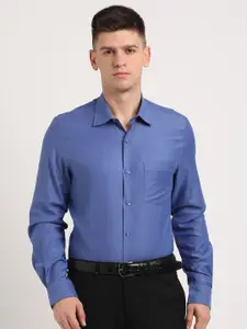 Turtle Men Standard Solid Cotton Slim Fit Party Shirt