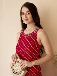 Anouk leheriya Printed Straight Kurta