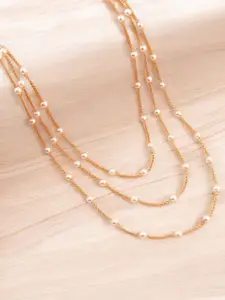 fabula Pearl Beaded Layered Necklace