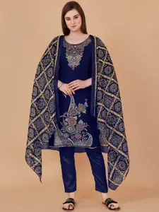 JULEE Embroidered Unstitched Dress Material