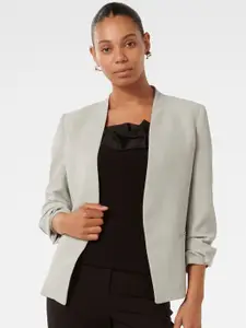 Forever New Collarless Tailored Fit Front Open Blazer