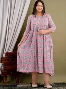 Mialo fashion Printed Flared Ethnic Dresses